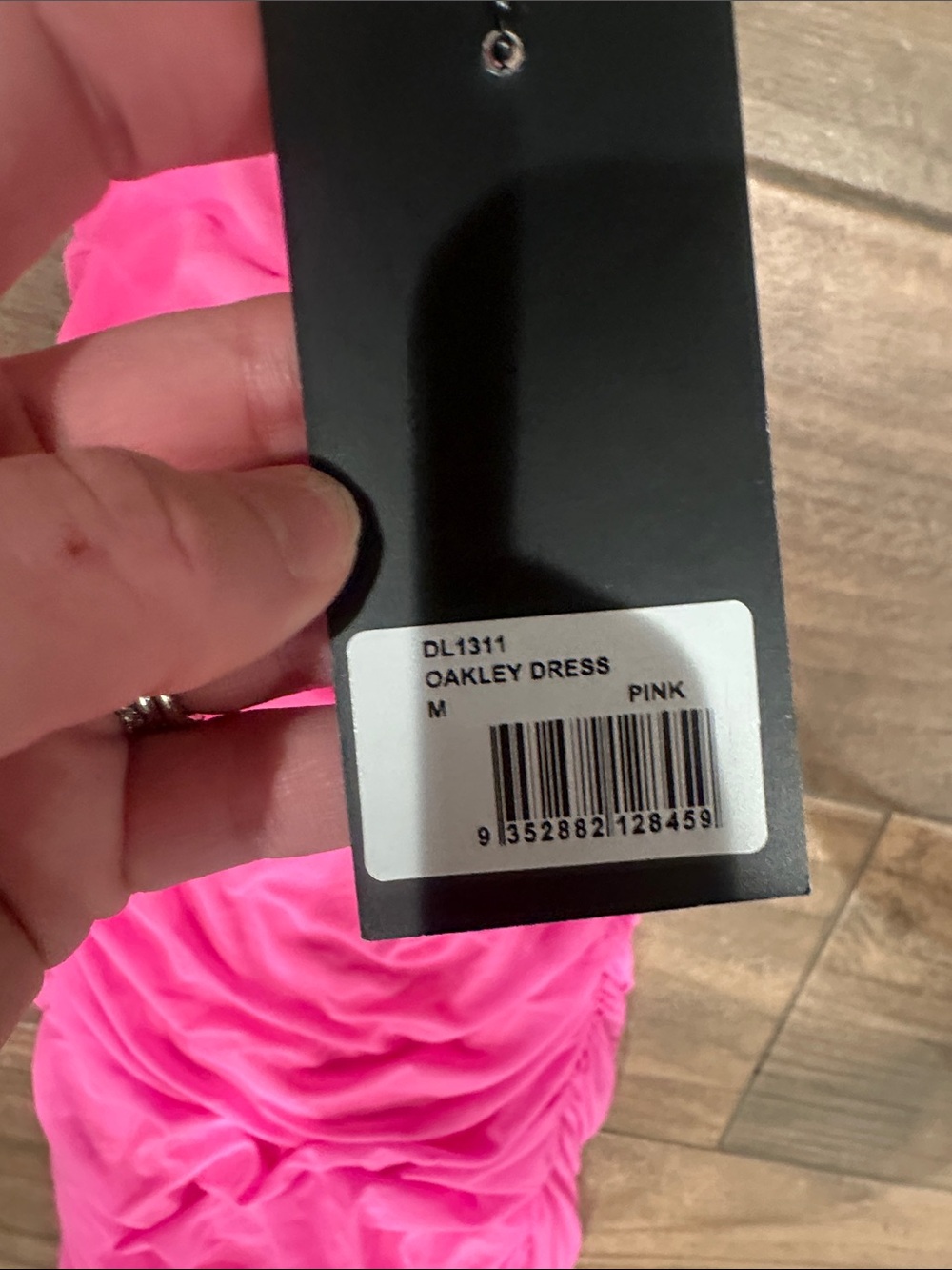 REVOLVE Hot Pink Ruched Mini Dress nwt - Picture 3 of 3